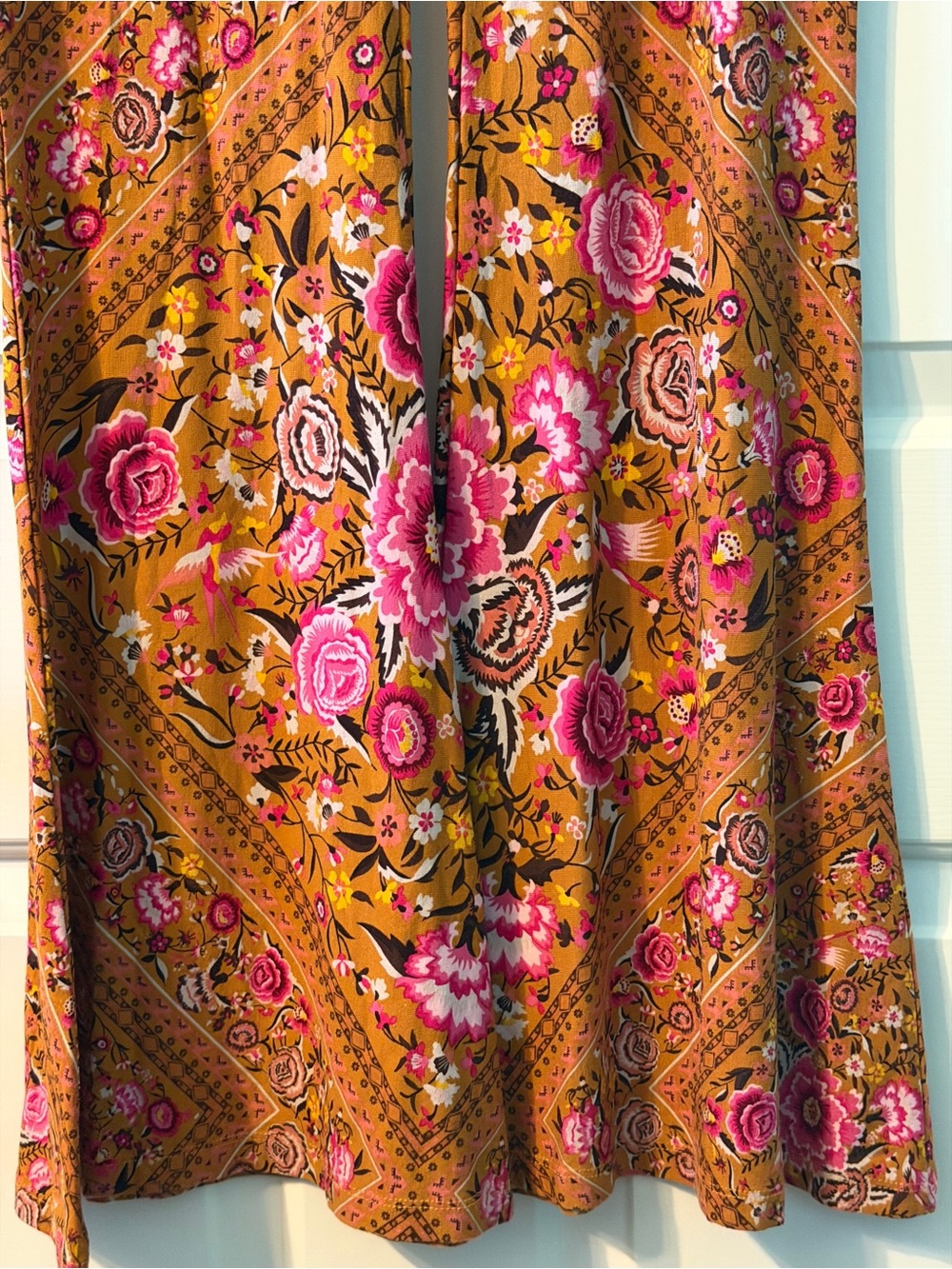 RARE Spell & The Gypsy Babushka Bells Flares Floral Pants L Archive - Picture 4 of 16